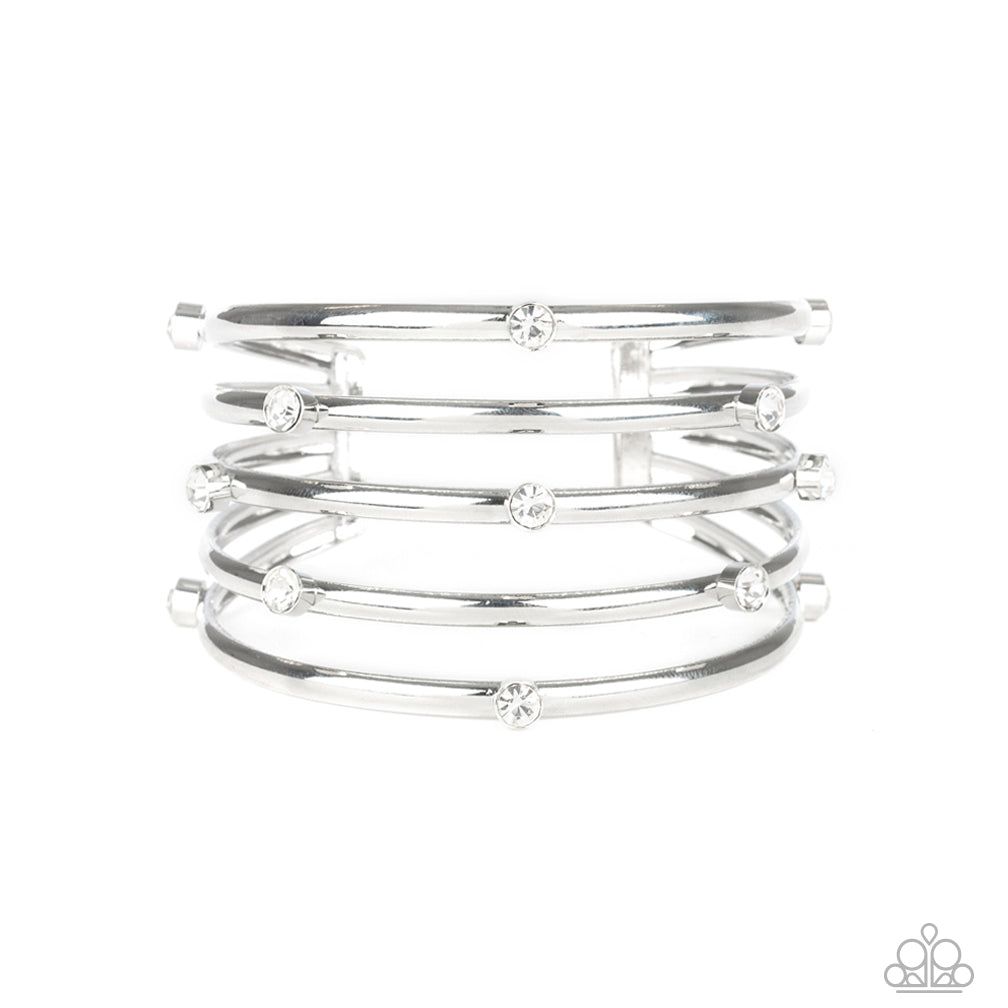 Paparazzi ~ Sugarlicious Sparkle - White Bracelet