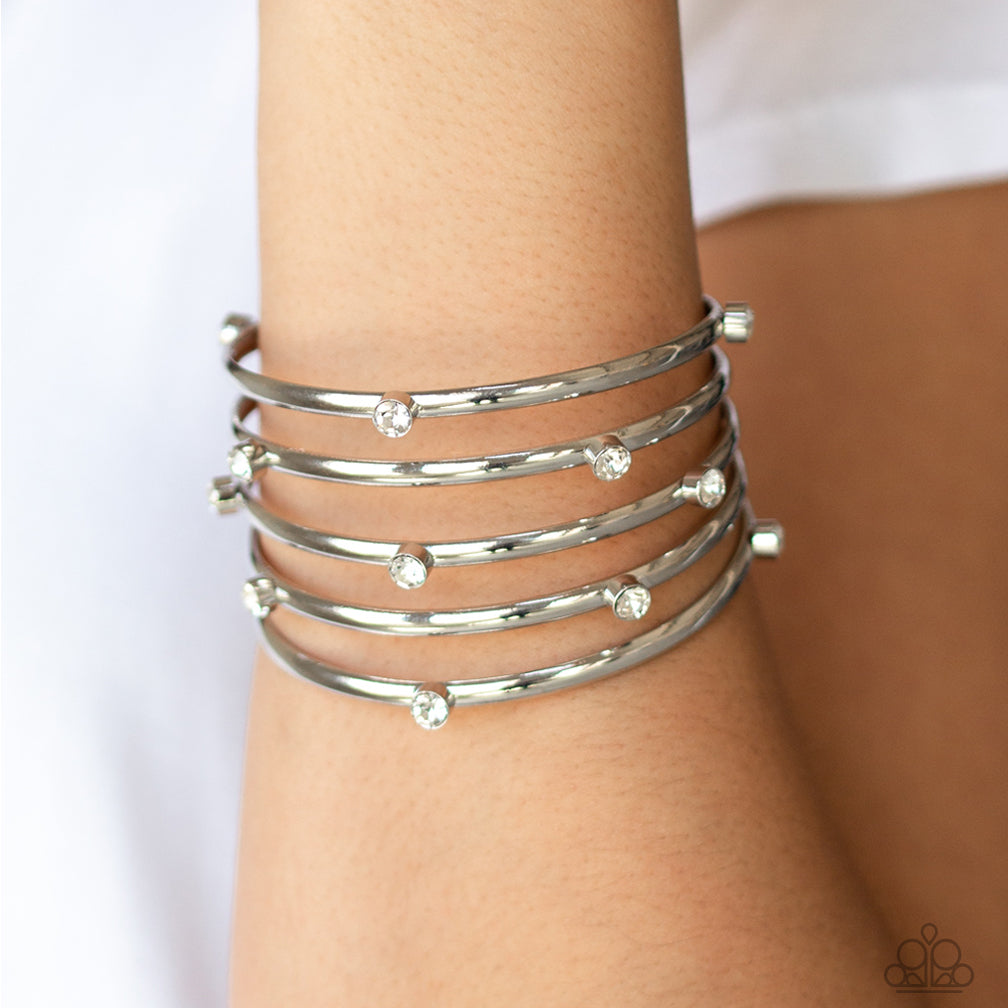 Paparazzi ~ Sugarlicious Sparkle - White Bracelet