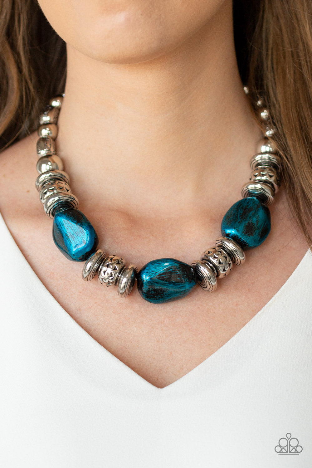 Paparazzi ~ Colorfully Confident - Blue Necklace