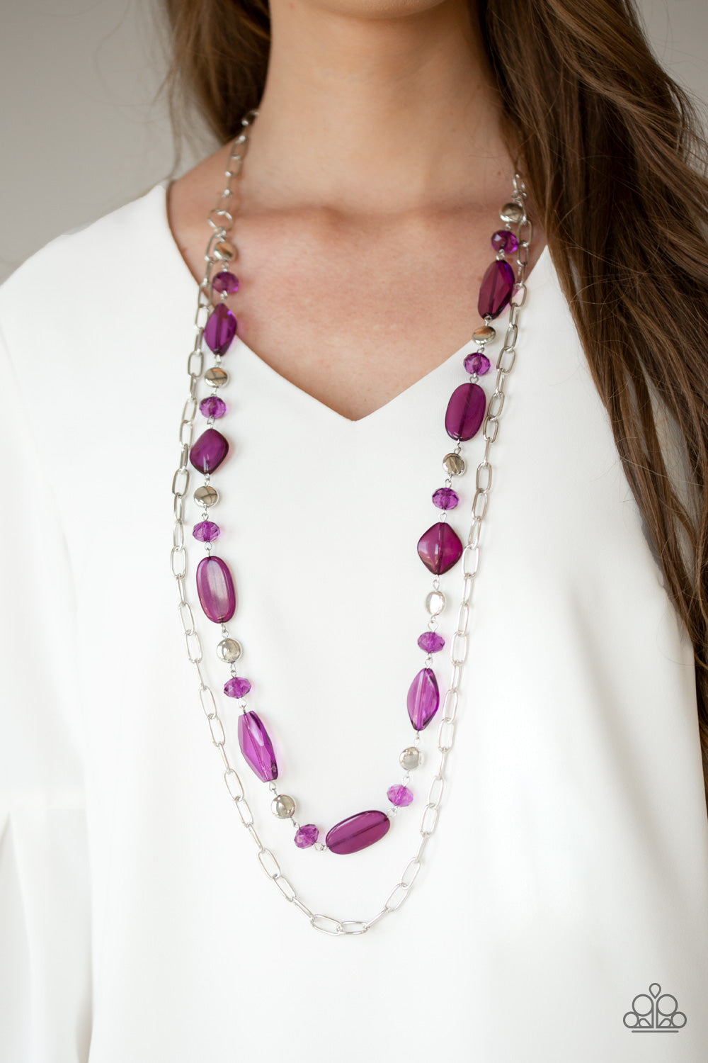 Paparazzi ~ Colorful Couture - Purple Necklace