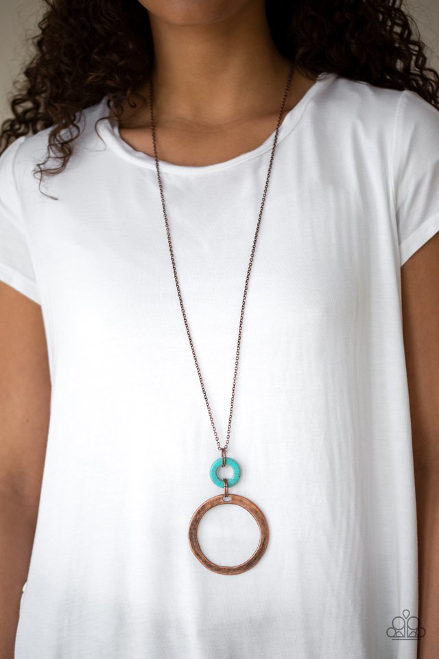Paparazzi ~ Optical Illusion - Copper Necklace