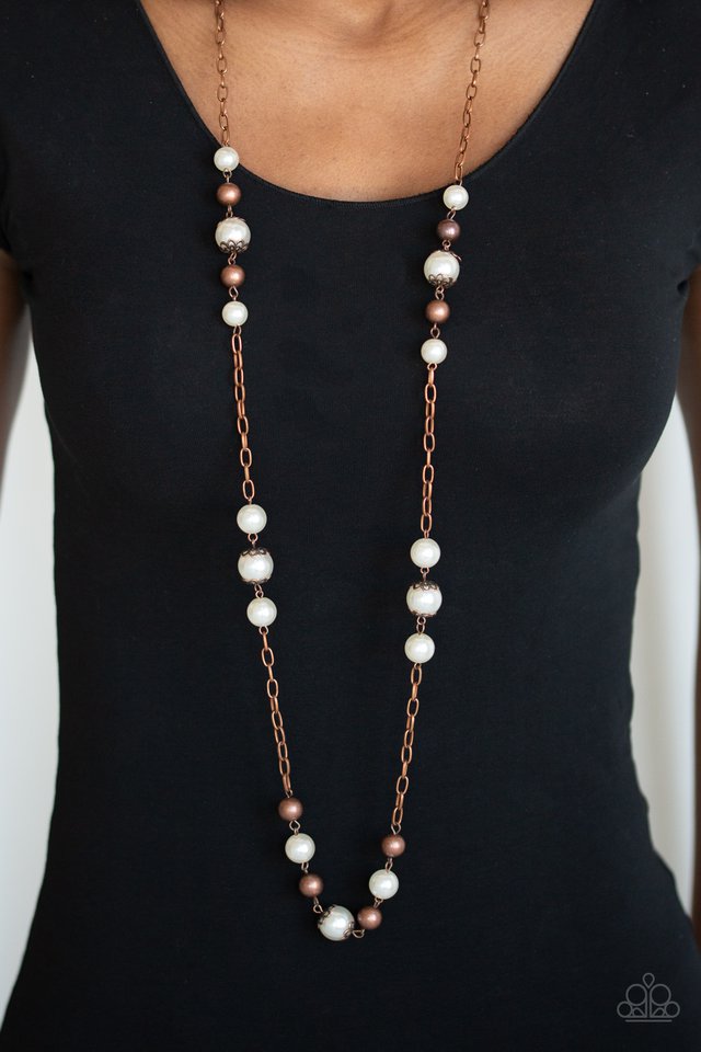 Paparazzi ~ Wall Street Waltz - Copper Necklace