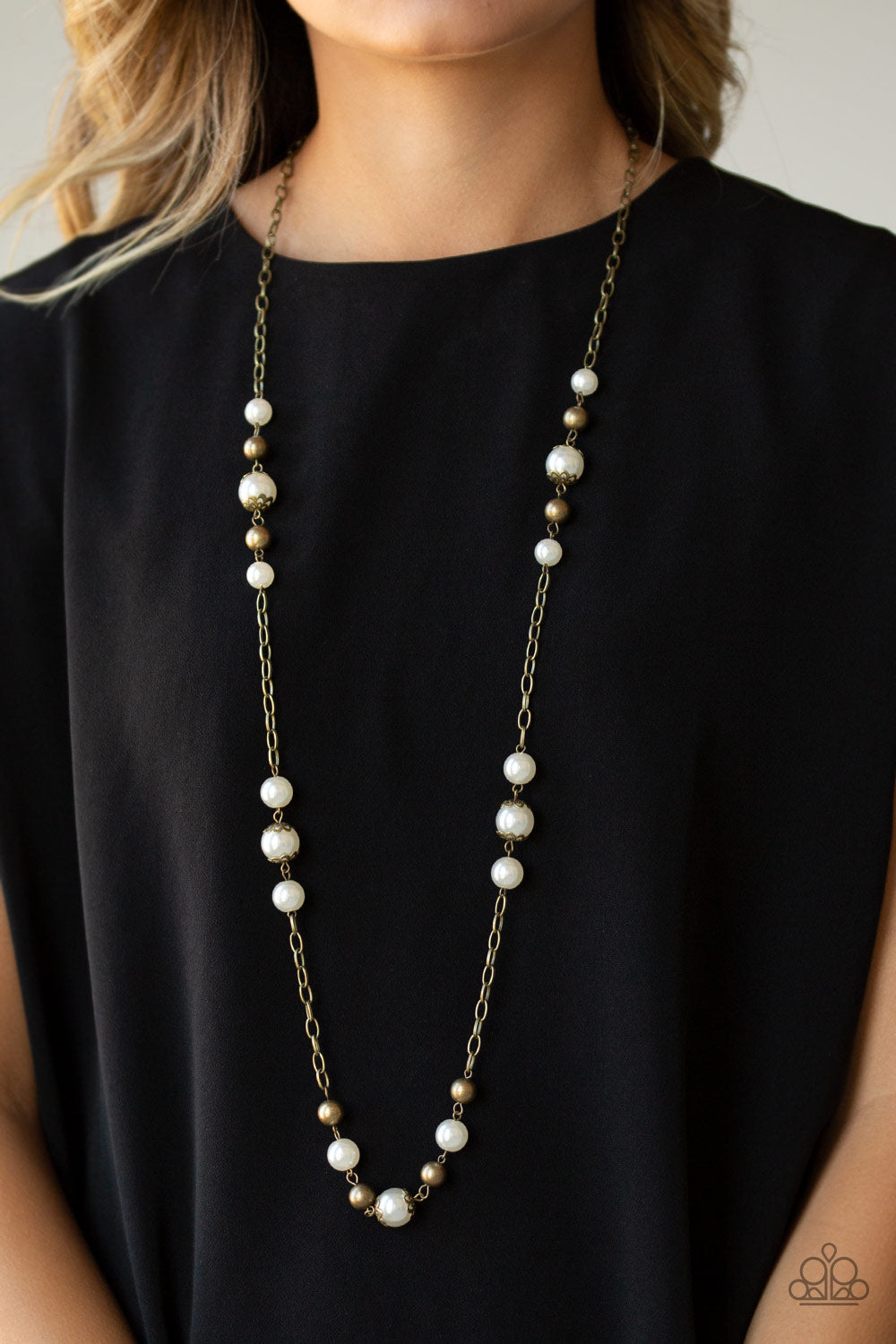 Paparazzi ~ Wall Street Waltz - Brass Necklace