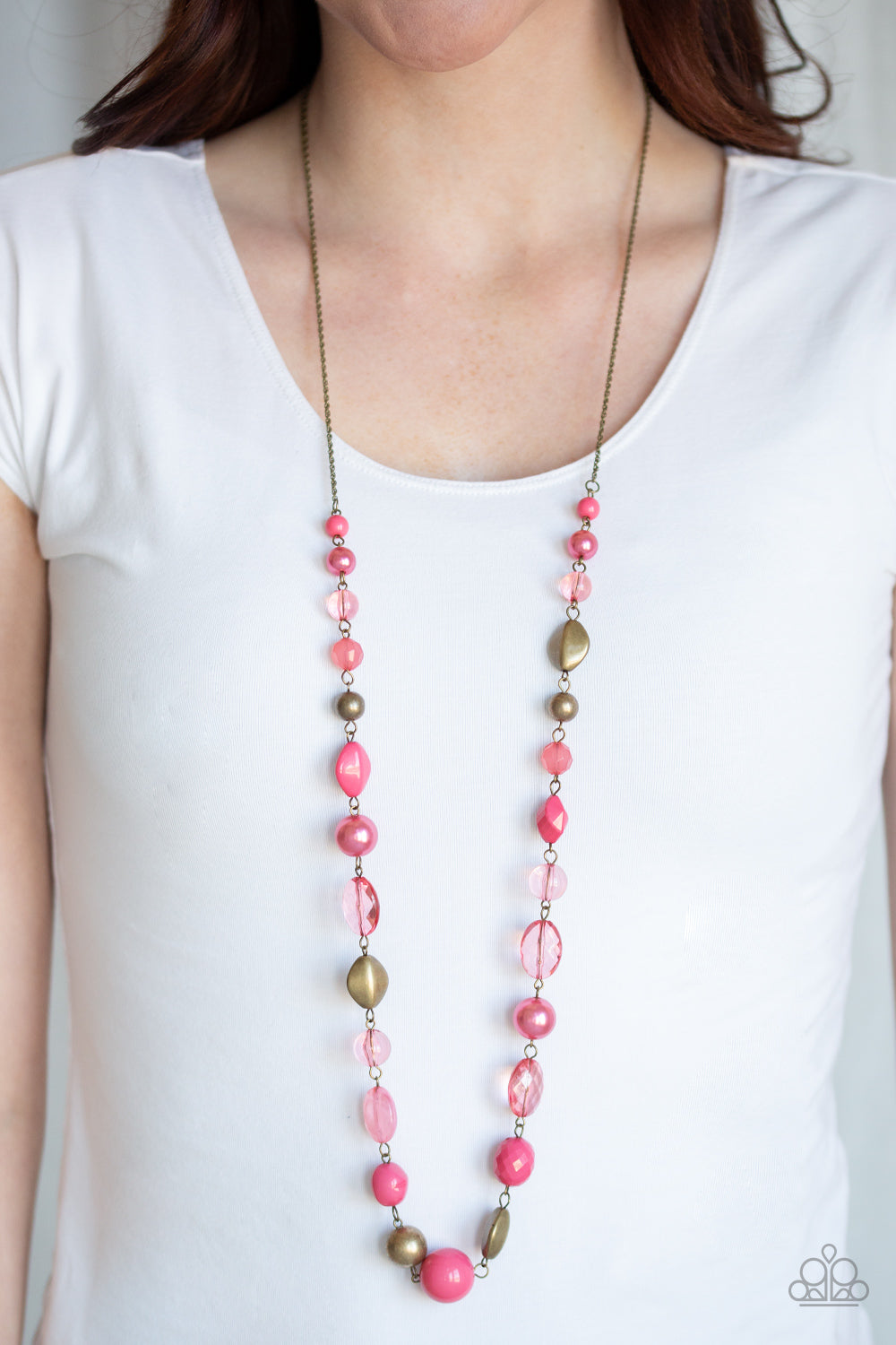 Paparazzi ~ Secret Treasure - Pink Necklace