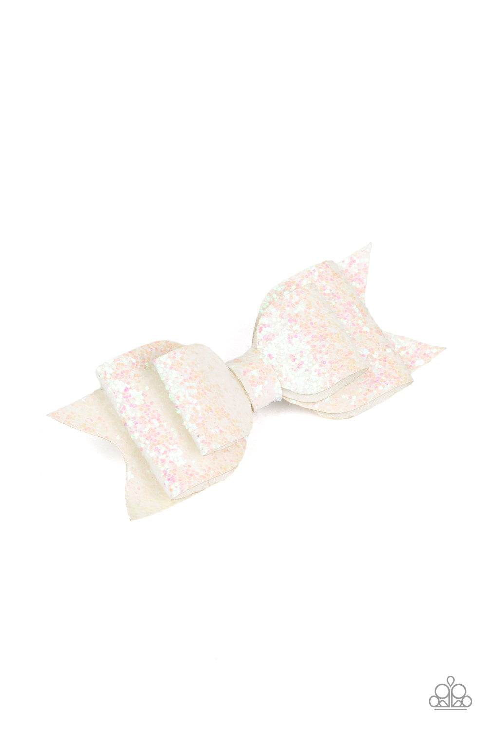 Paparazzi ~ Put A Bow On It - White Hair Clip