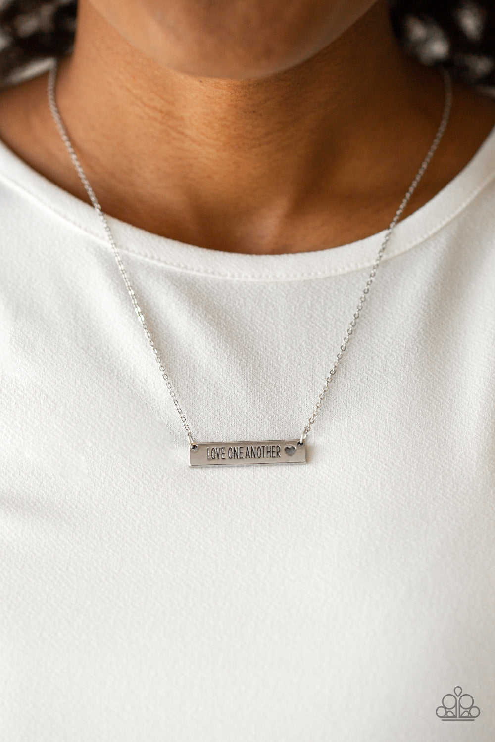 Paparazzi ~ Love One Another - Silver Necklace
