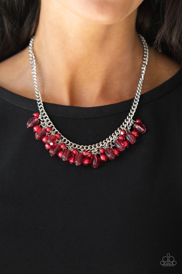Paparazzi ~ 5th Avenue Flirtation - Red Necklace