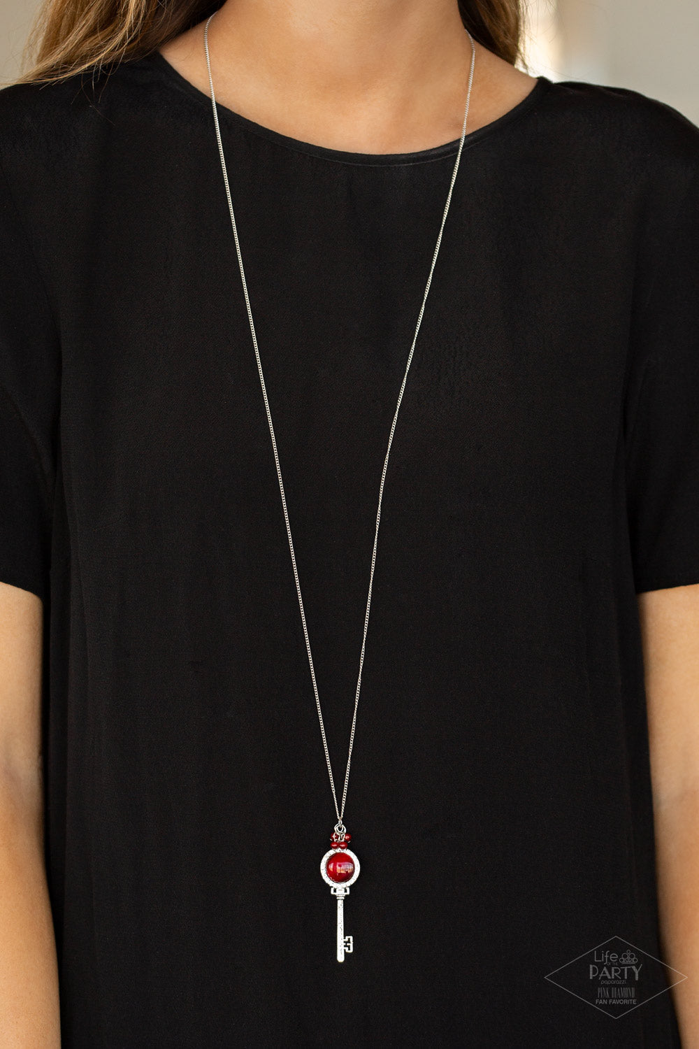 Paparazzi ~ Unlock Every Door - Red Necklace