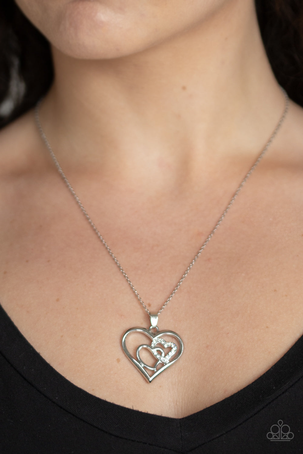 Paparazzi ~ Cupid Charm - White Necklace