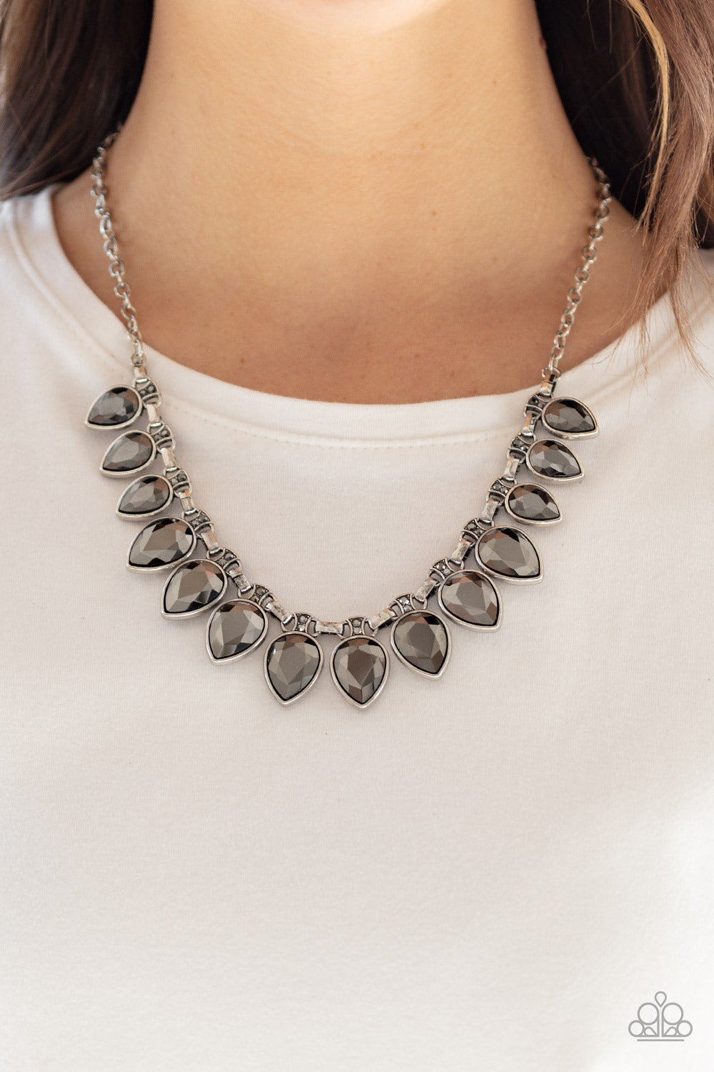 Paparazzi ~ FEARLESS is More - Silver Necklace