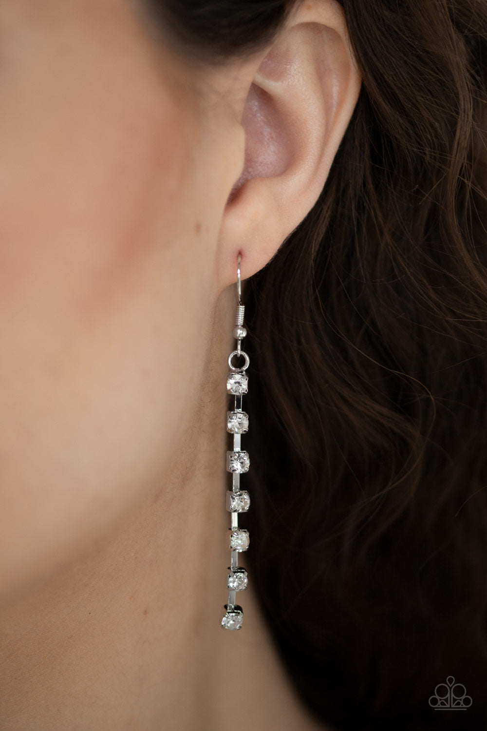 Paparazzi ~ Glitter Bomb - White Necklace