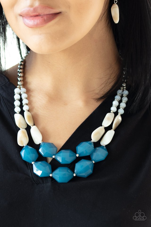 Paparazzi ~ Seacoast Sunset - Blue Necklace