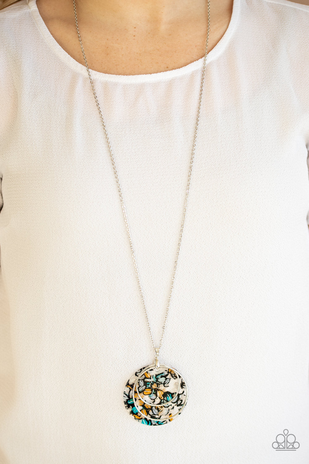 Paparazzi ~ Metro Mosaic - Blue Necklace