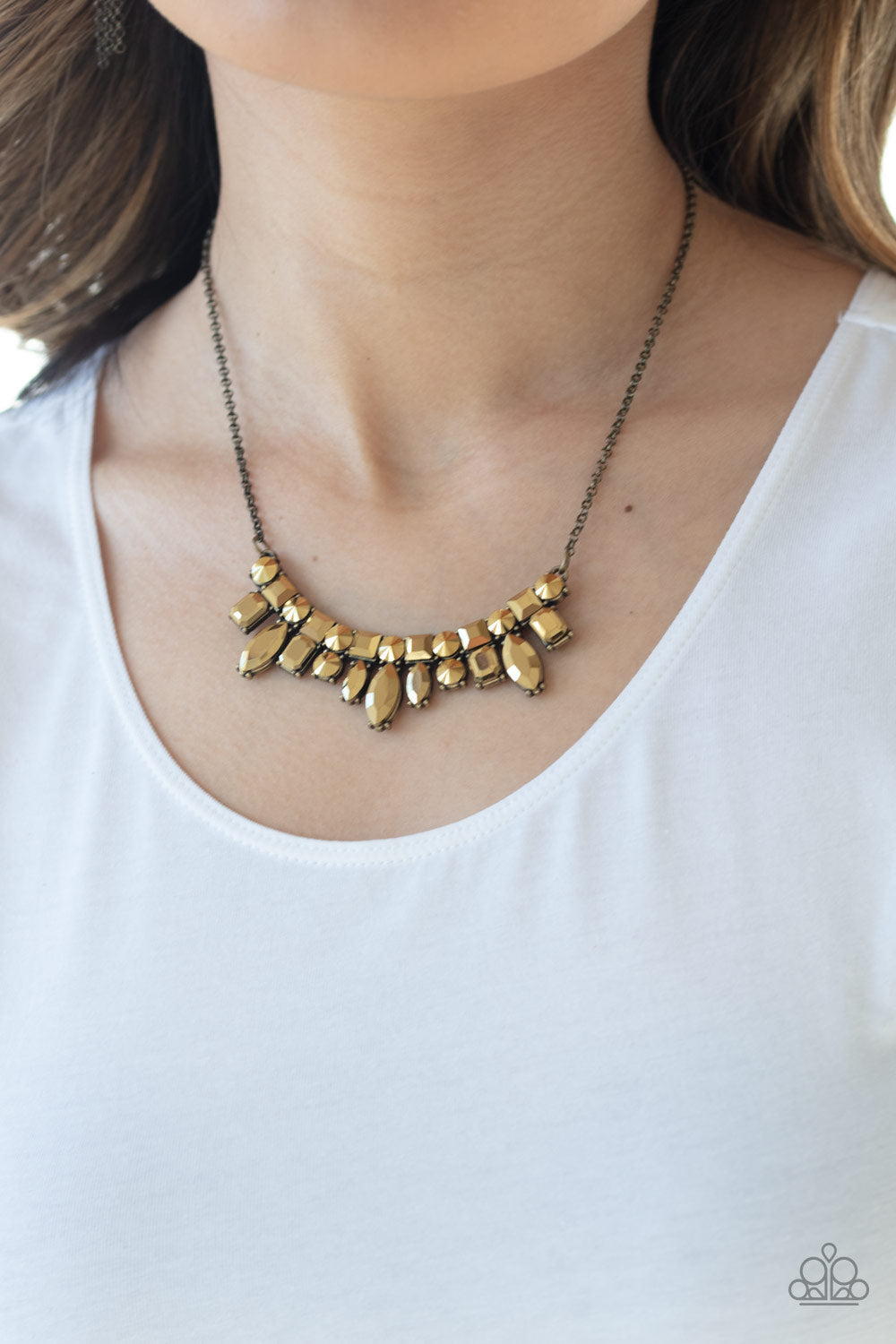 Paparazzi ~ Wish Upon a ROCK STAR - Brass Necklace