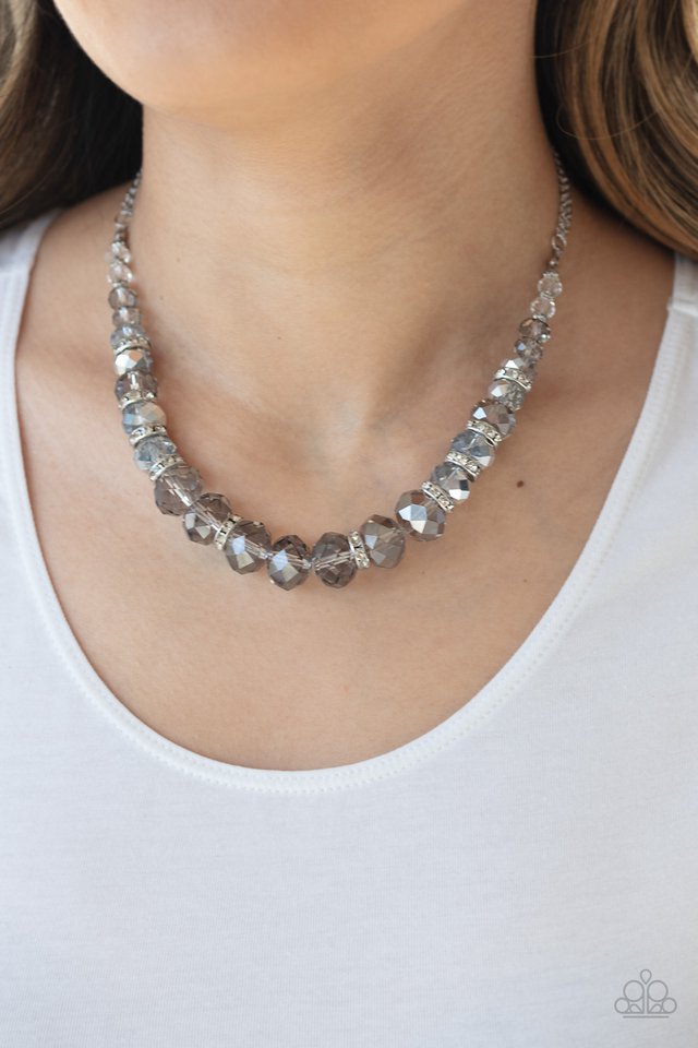 Paparazzi ~ Distracted by Dazzle - Silver Necklace