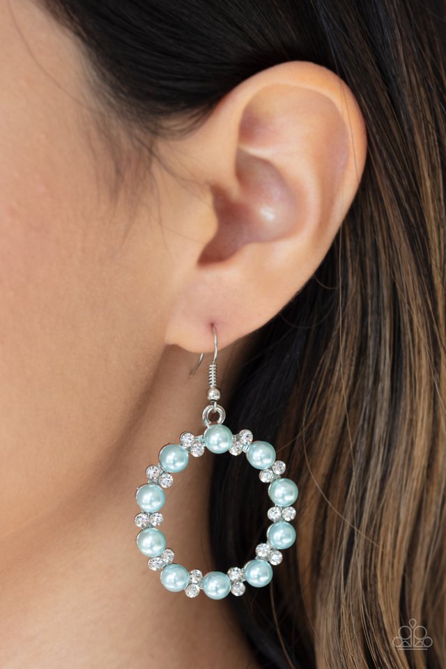 Paparazzi ~ Symphony Sparkle - Blue Earrings