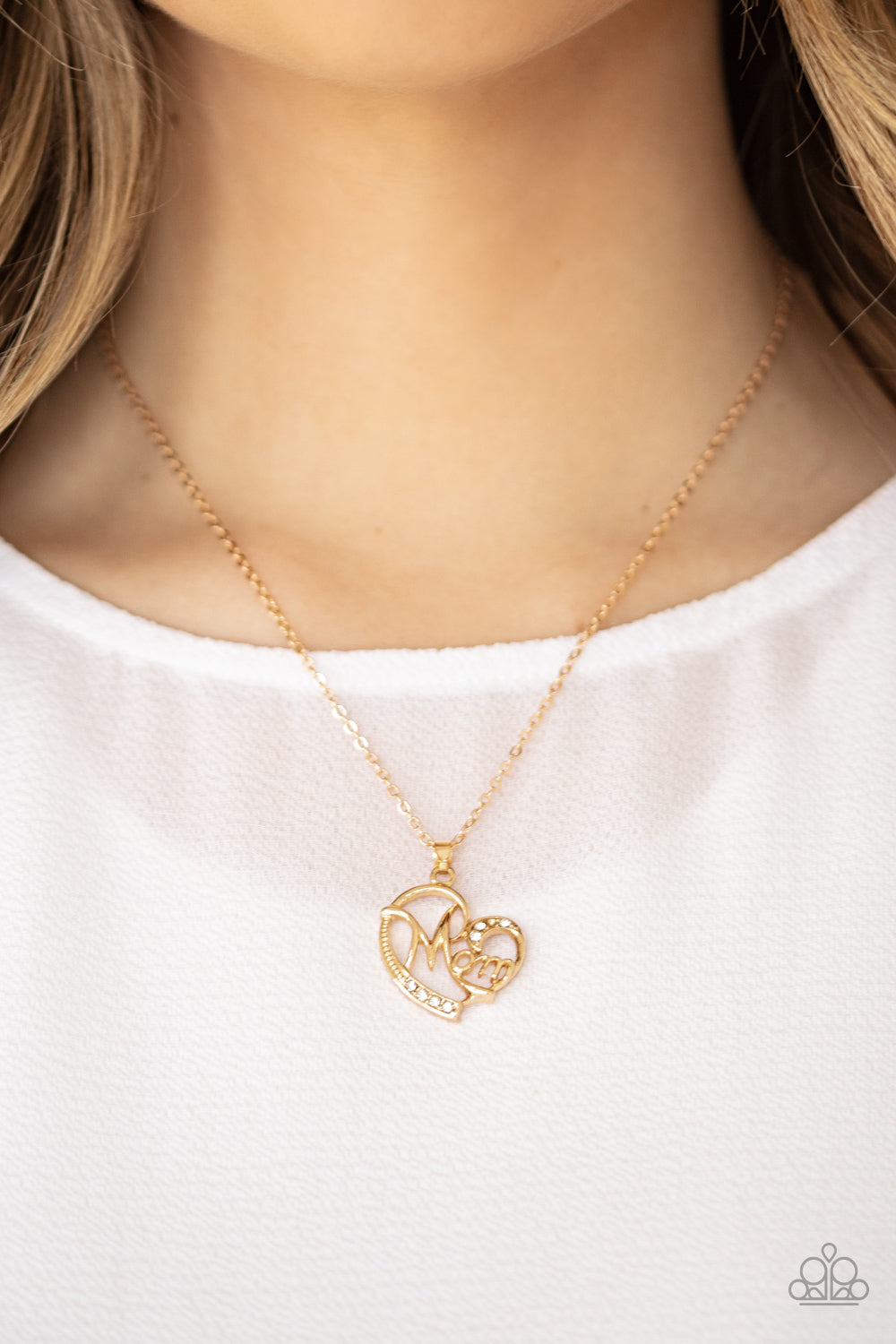 Paparazzi ~ Mom Moments - Gold Necklace