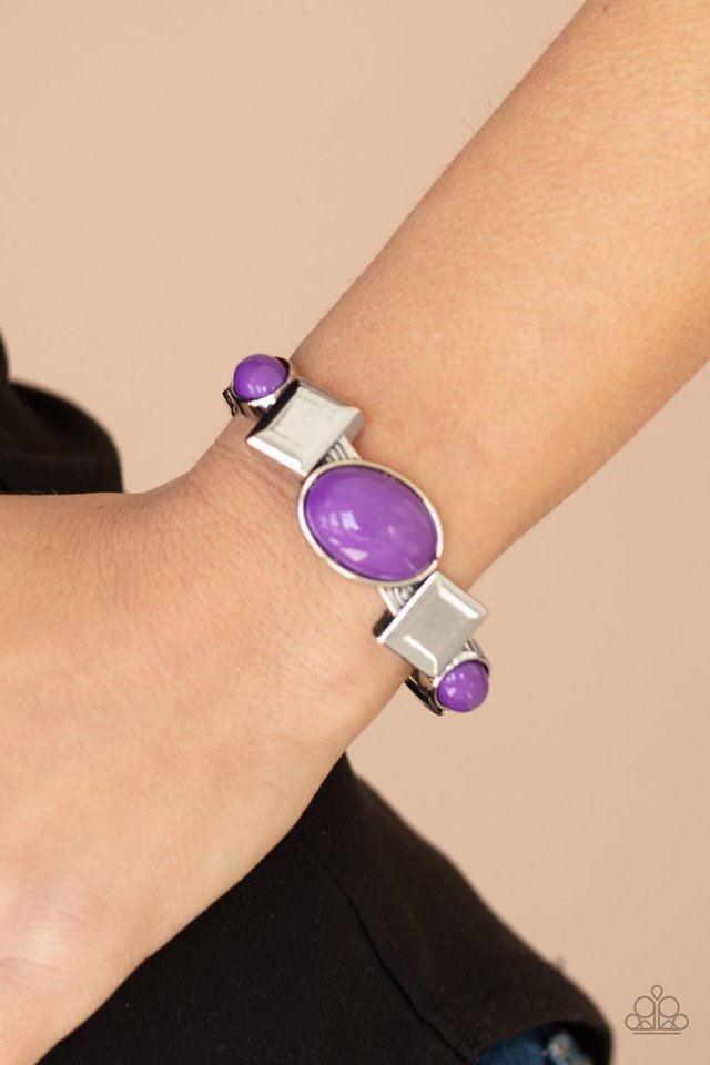 Paparazzi ~ Abstract Appeal - Purple Bracelet