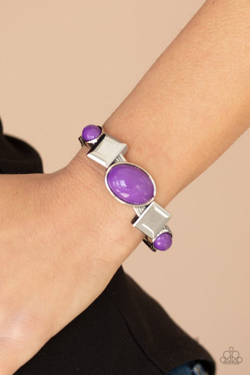Paparazzi ~ Abstract Appeal - Purple Bracelet