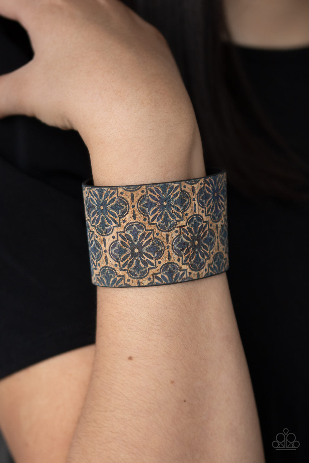 Paparazzi ~ Cork Culture - Blue Bracelet