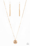 Paparazzi ~ Freedom Isnt Free - Gold Necklace