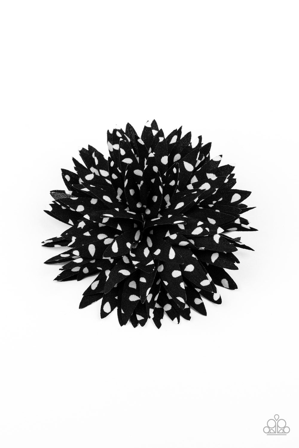 Paparazzi ~ Polka Panache - Black Hair Clip