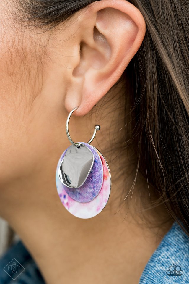 Paparazzi ~ Ride or TIE DYE - Multi Earrings