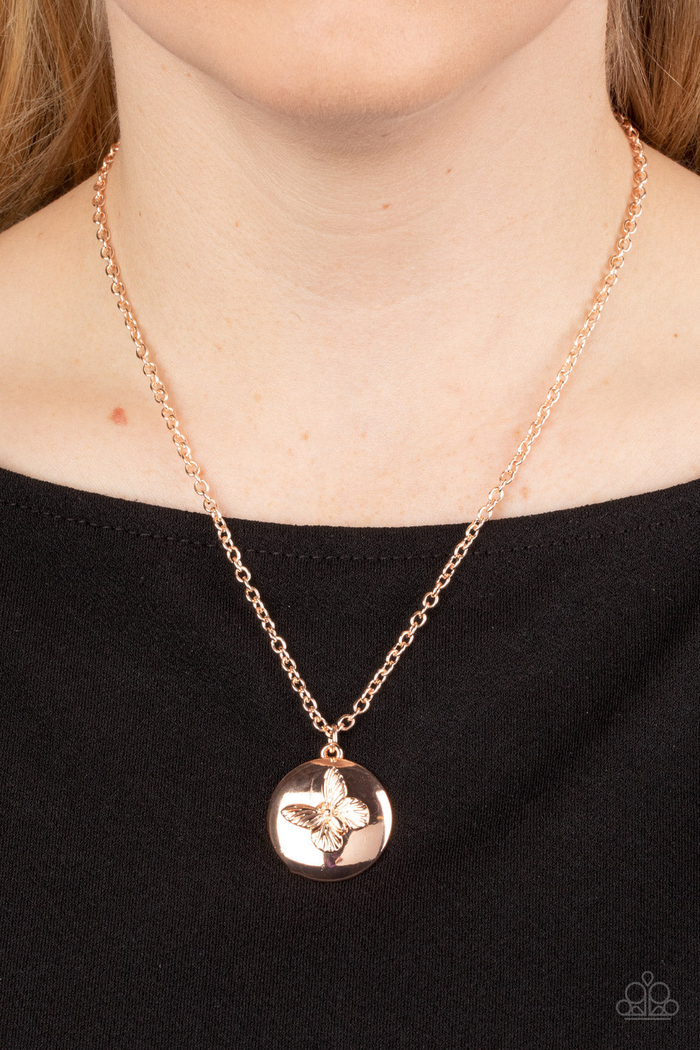 Paparazzi ~ Monarch Meadow - Gold Necklace