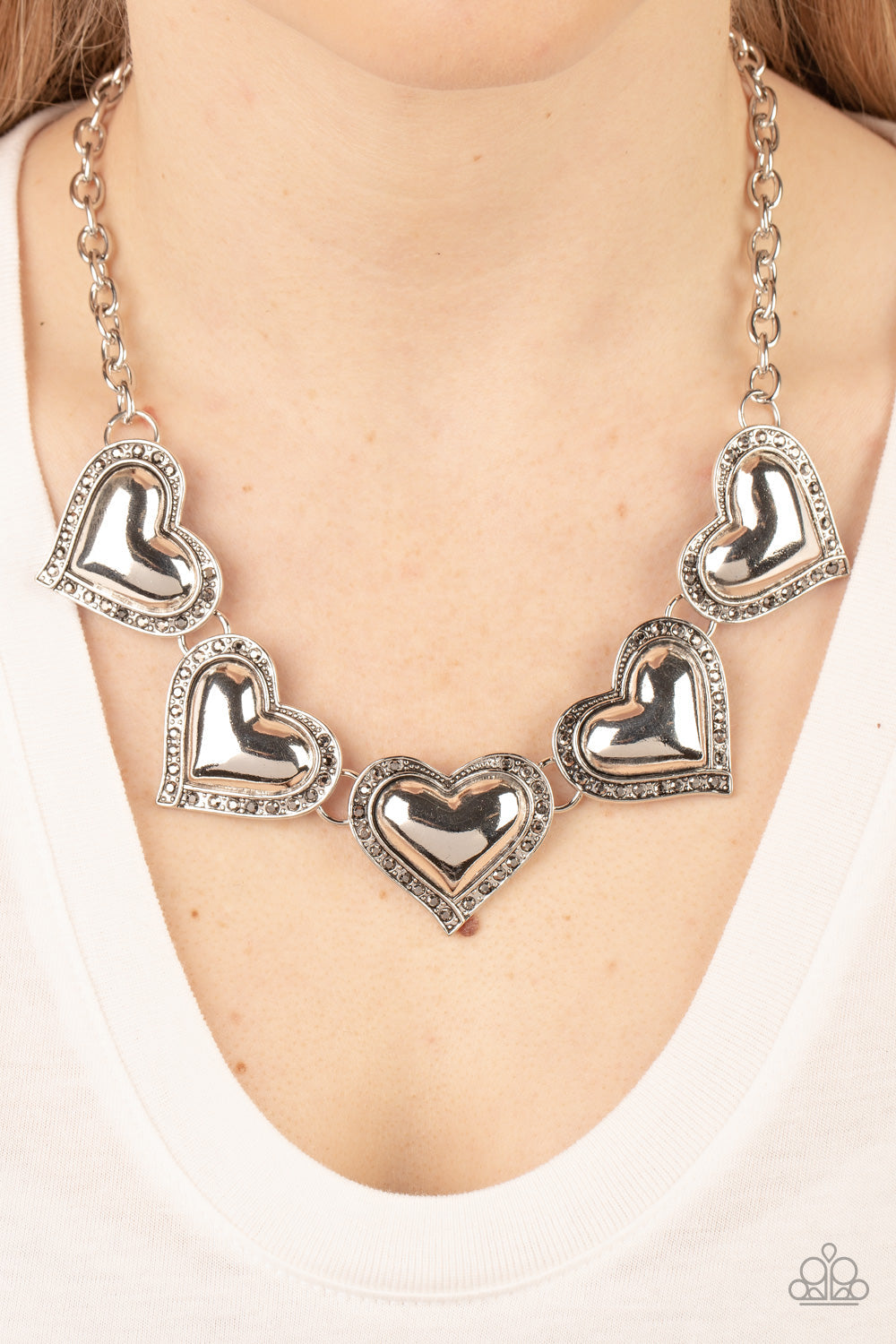 Paparazzi ~ Kindred Hearts - Silver Necklace