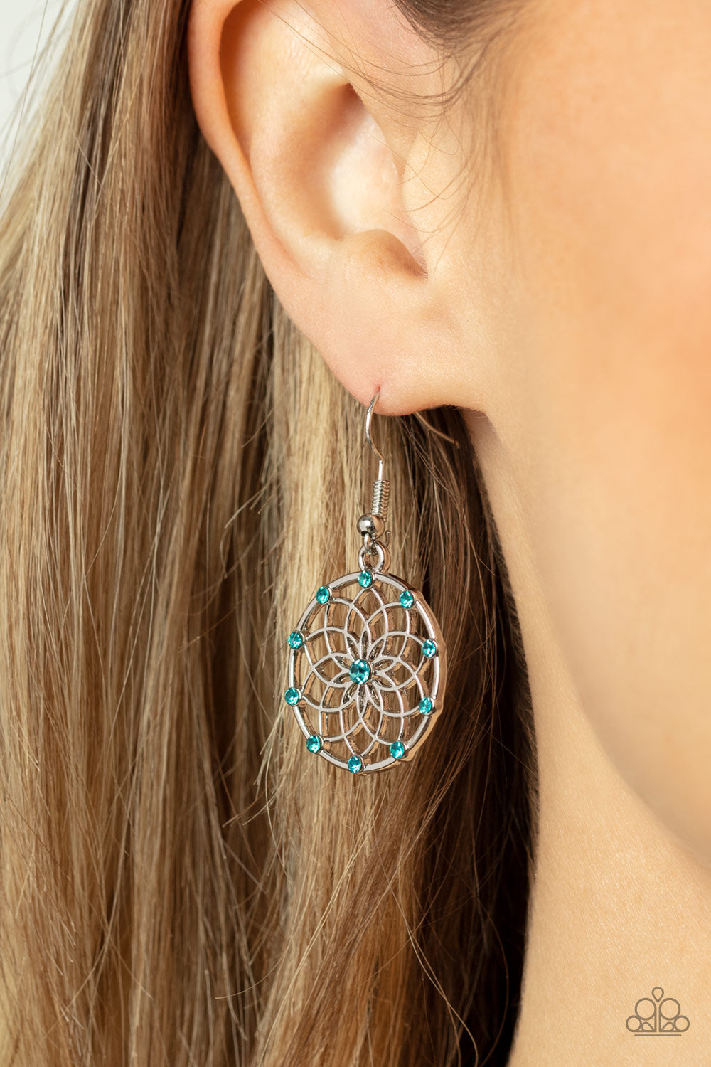 Paparazzi ~ Springtime Salutations - Blue Earrings