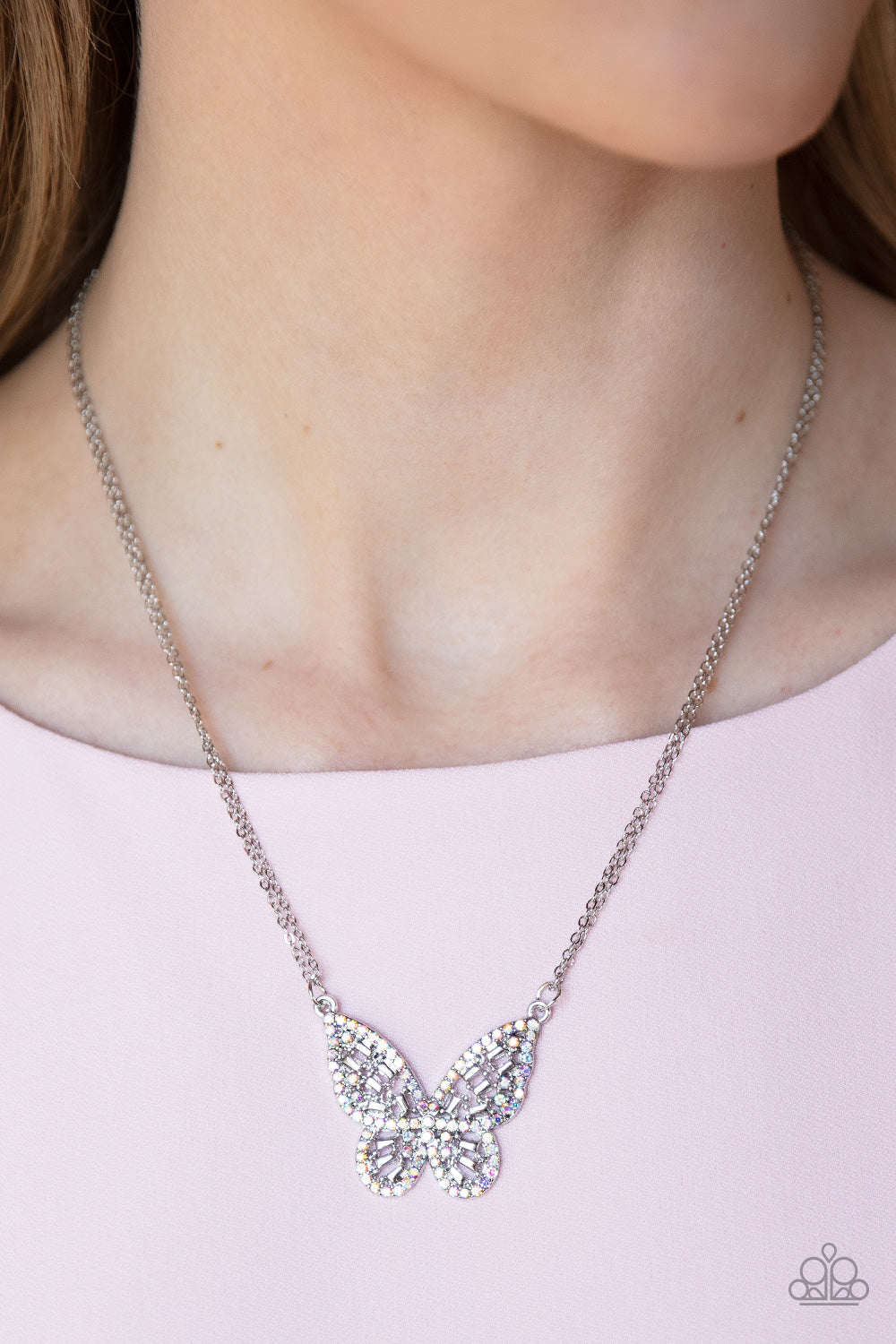 Paparazzi ~ Baroque Butterfly - Multi Necklace