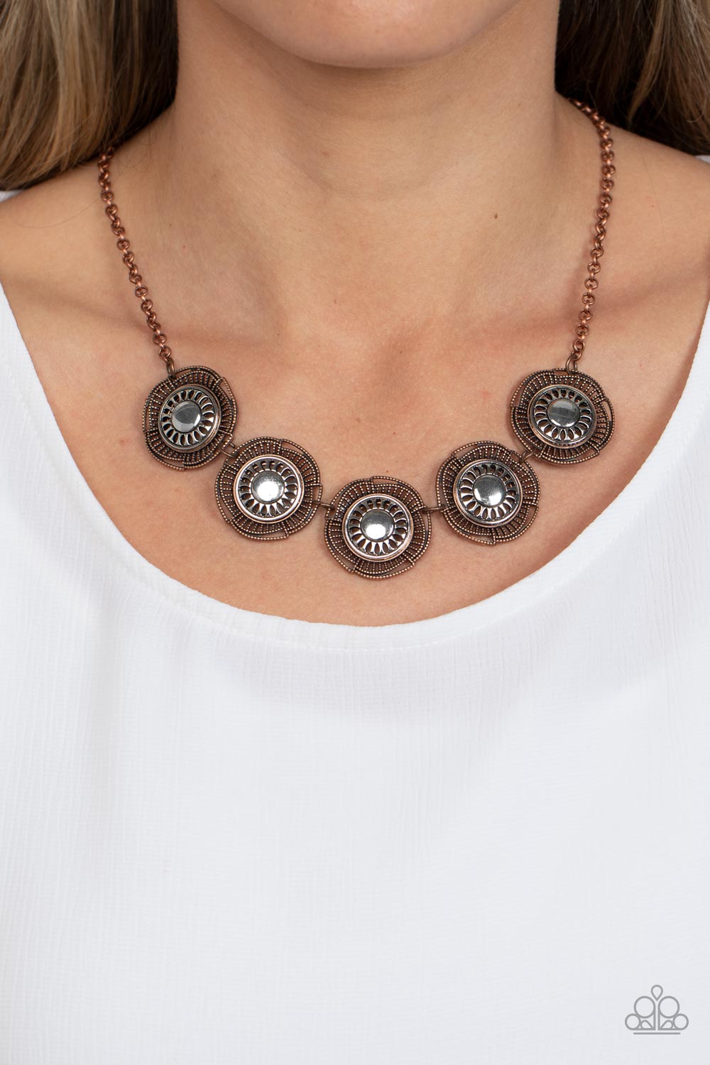 Paparazzi ~ Desert Décor - Copper Necklace