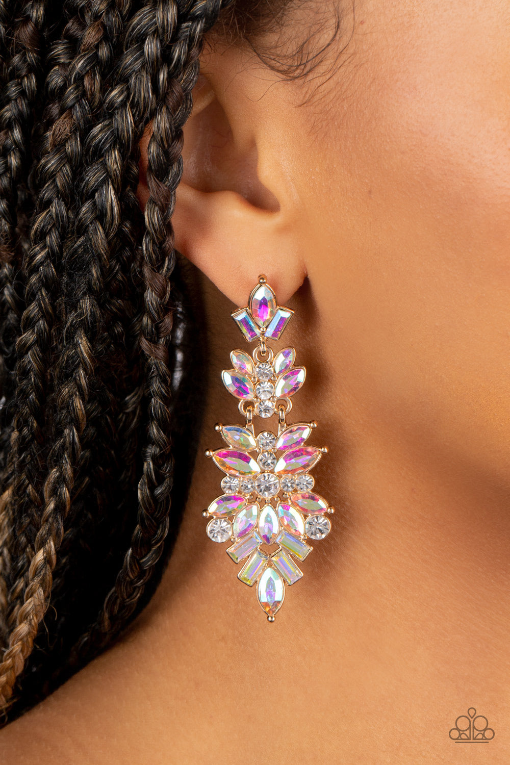 Paparazzi ~ Frozen Fairytale - Multi Post Earrings