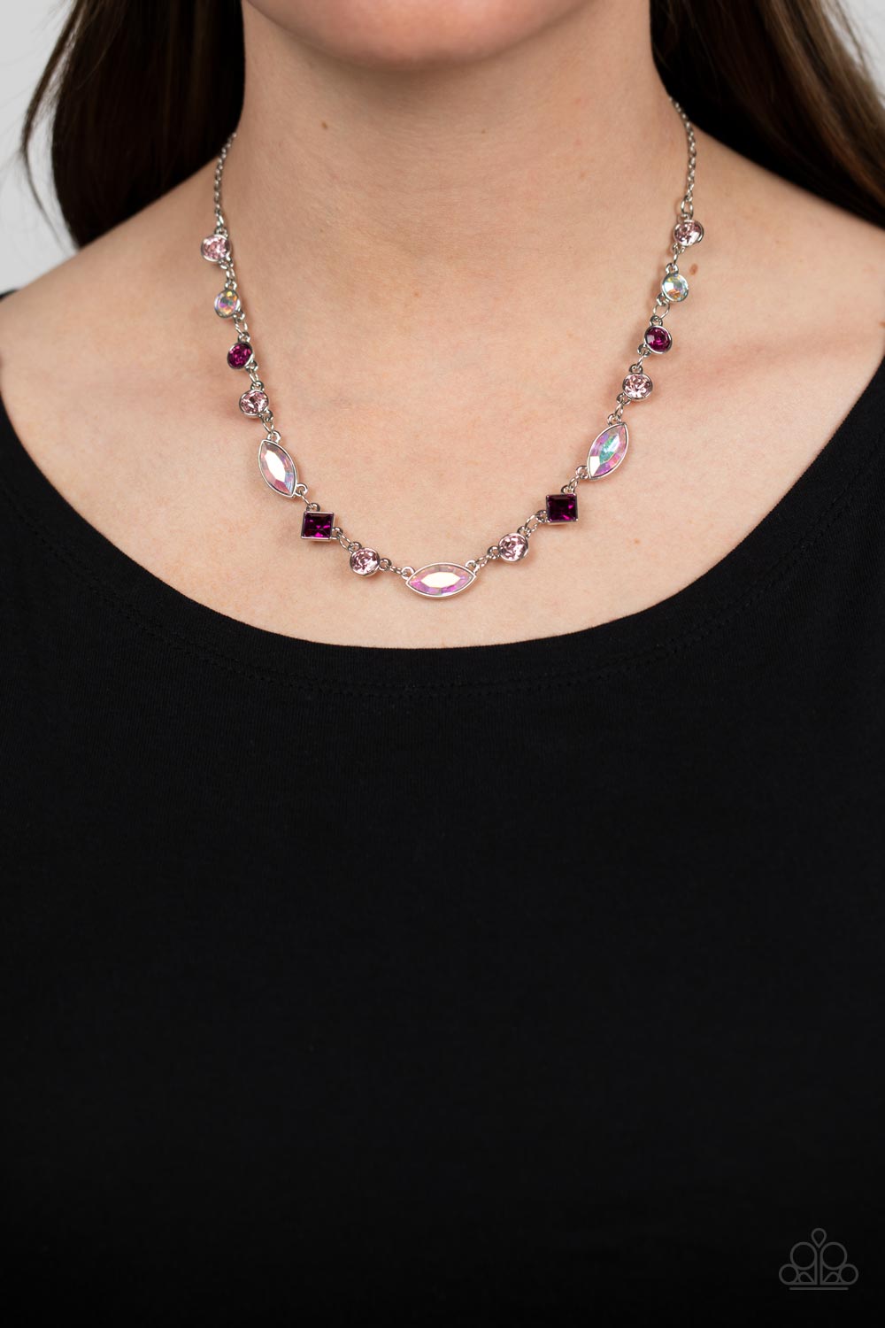 Paparazzi ~ Irresistible HEIR-idescence - Pink Necklace