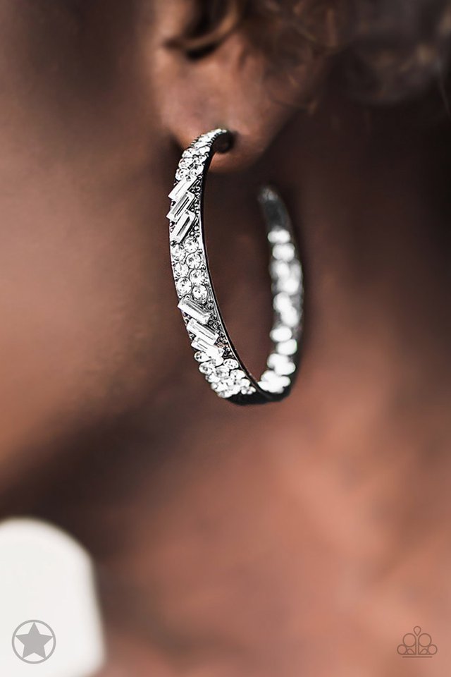 Paparazzi ~ GLITZY By Association - Gunmetal Earrings