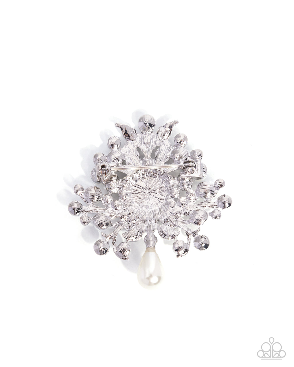 Paparazzi ~ Perennial Polish - White Brooch