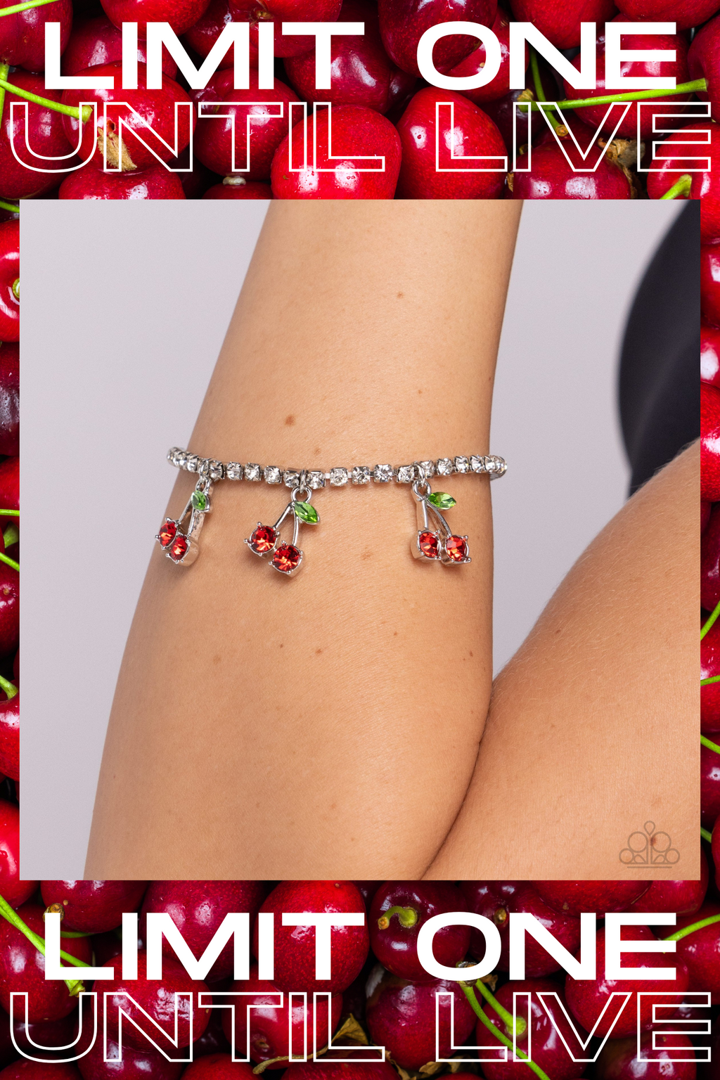 Paparazzi ~ Candid Cherries - Red Bracelet