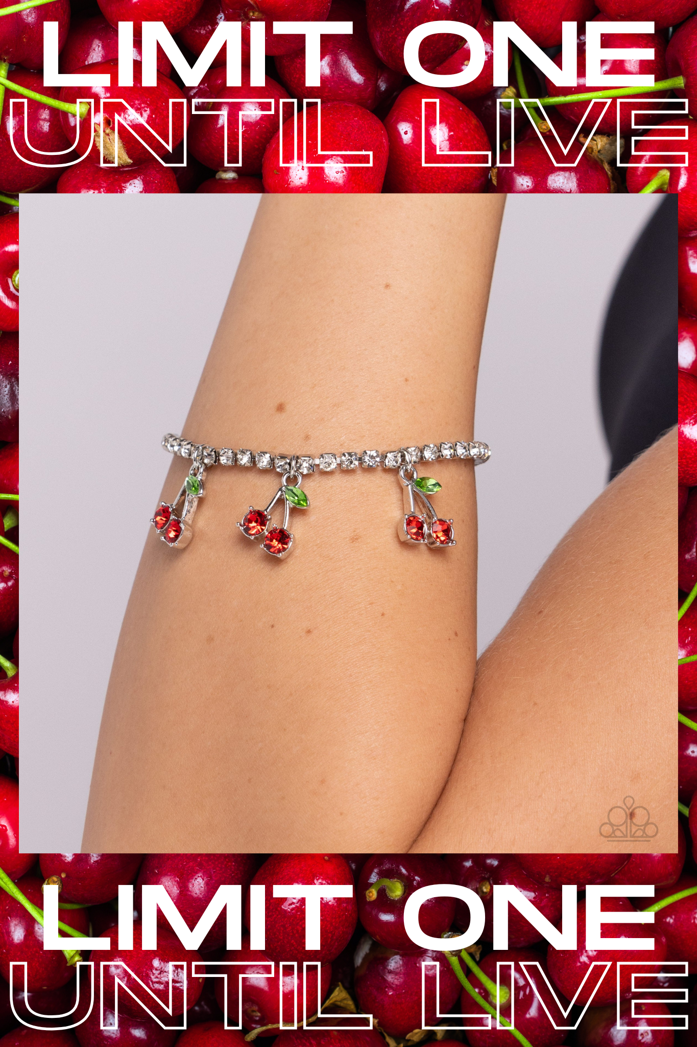 Paparazzi ~ Candid Cherries - Red Bracelet