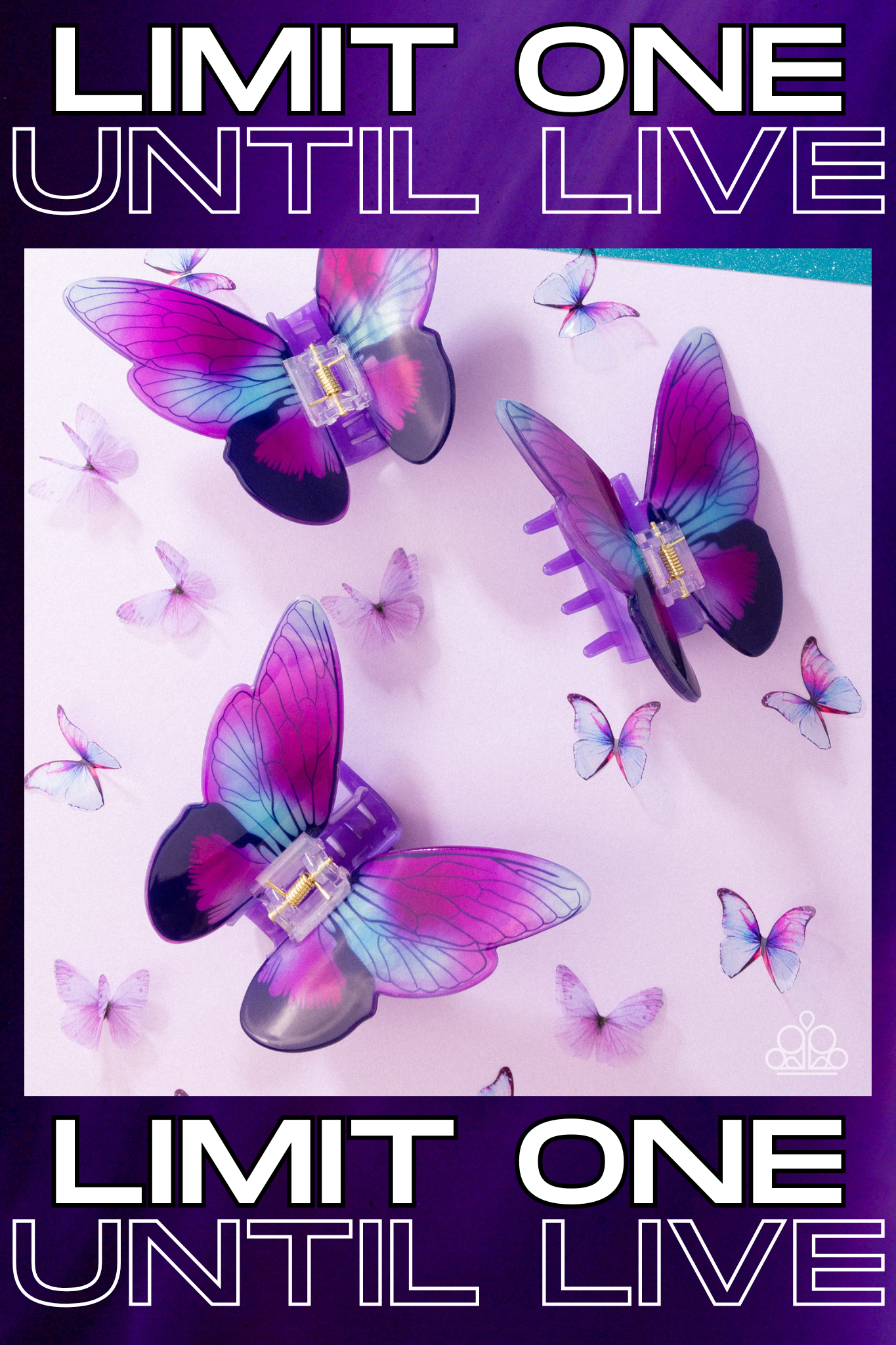 Paparazzi ~ Monarch Model - Purple Hair Clip