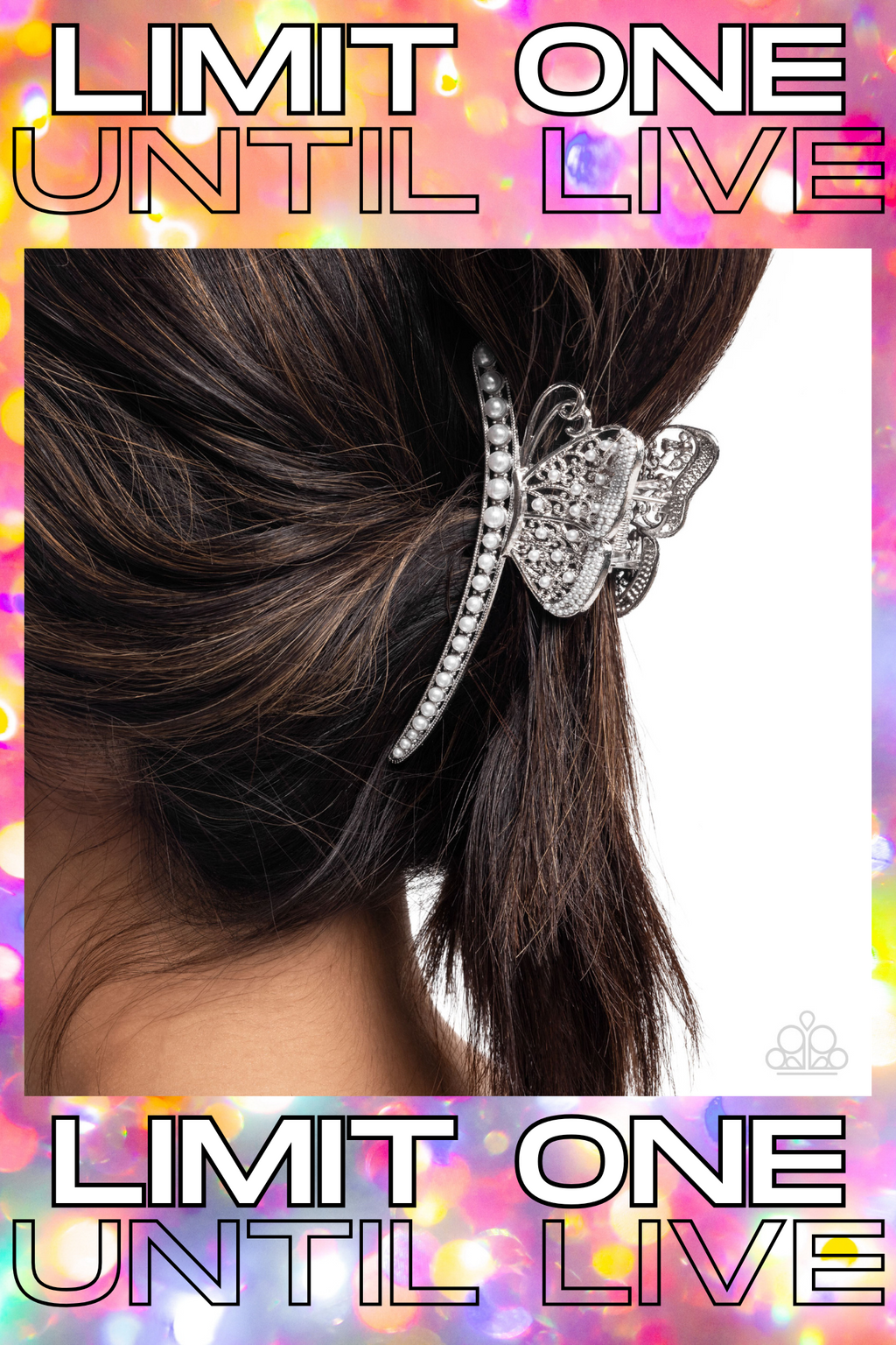 Paparazzi ~ Pastoral Pearls - White Hair Clip