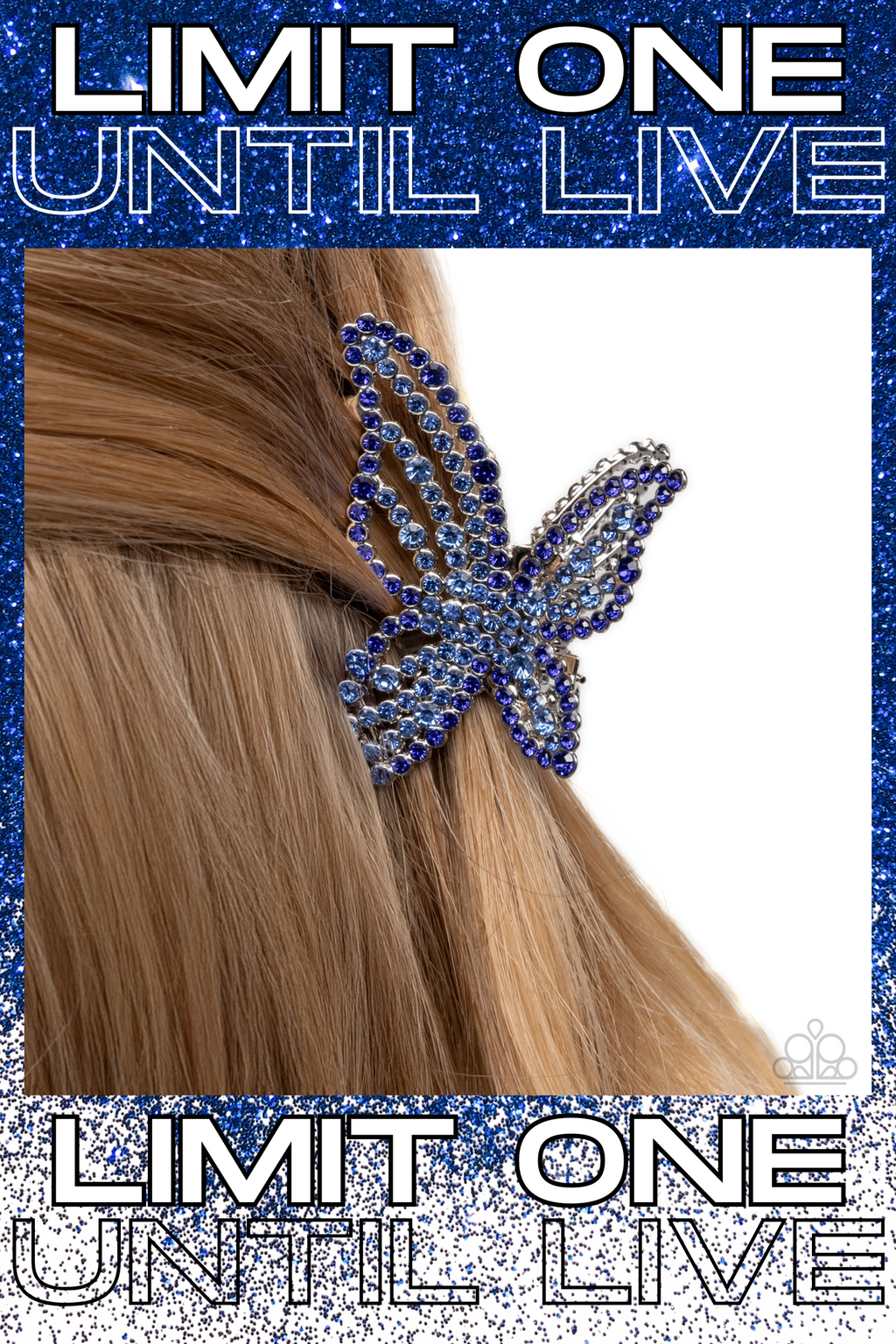 Paparazzi ~ Fluttering Falsetto - Blue Hair Clip