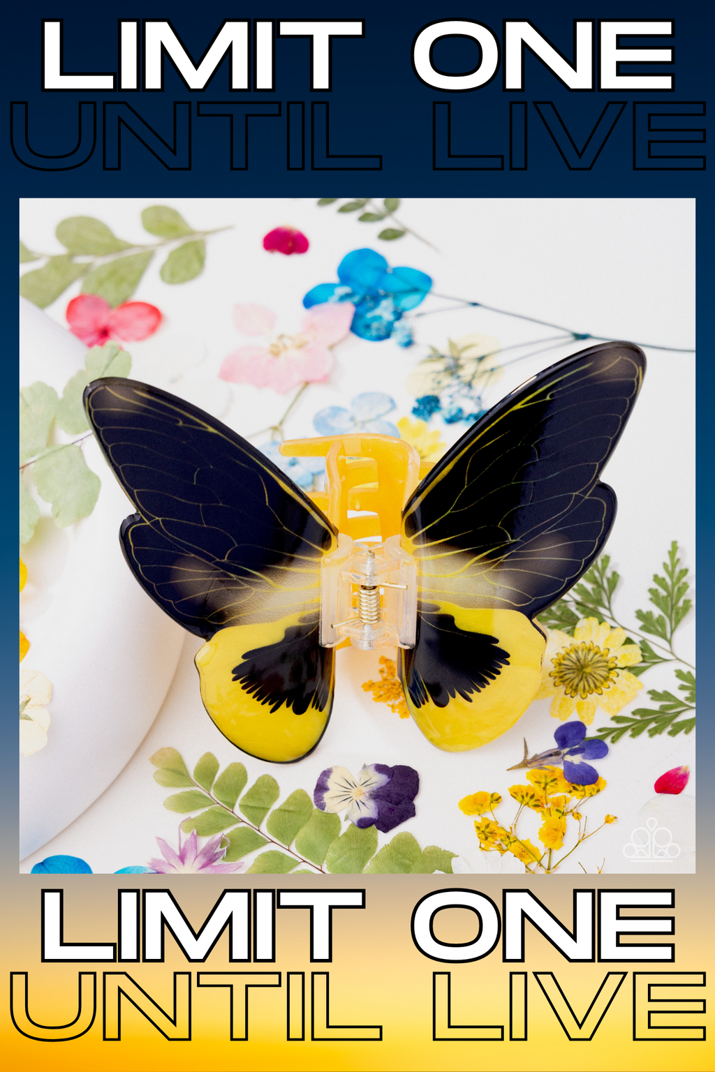 Paparazzi ~ Monarch Model - Yellow Hair Clip