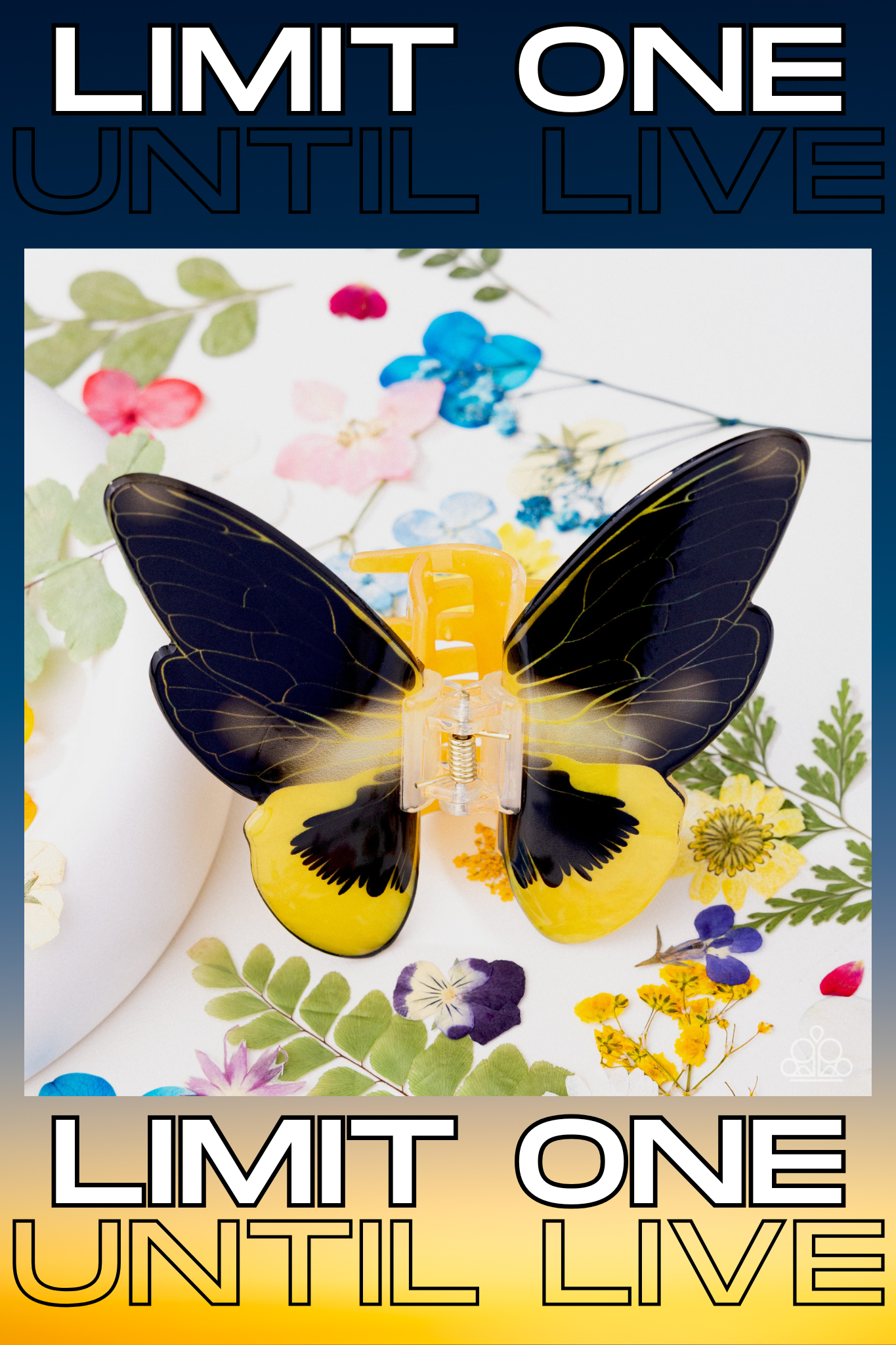 Paparazzi ~ Monarch Model - Yellow Hair Clip