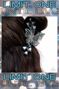 Paparazzi ~ Fluttering French - Blue Hair Clip