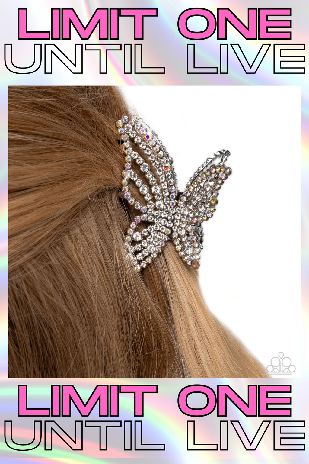 Paparazzi ~ Fluttering Falsetto - White Hair Clip