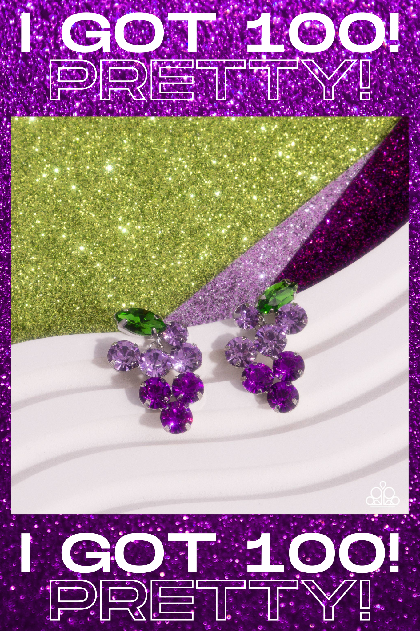 Paparazzi ~ Grapevine Grace - Purple Post Earrings