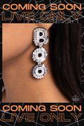 Paparazzi ~ Halloween Bash - White Post Earrings