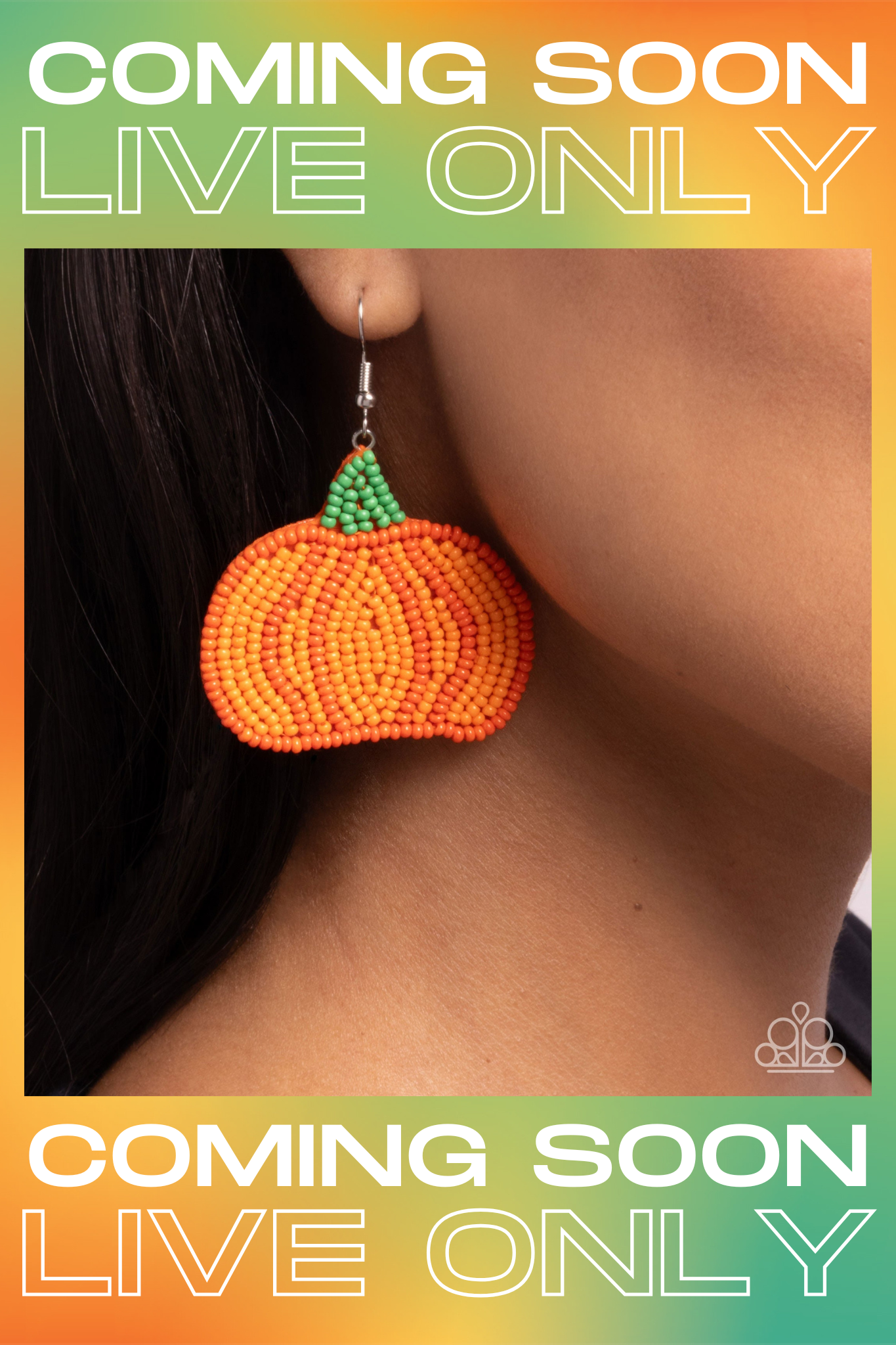 Paparazzi ~ Pumpkin Pizzazz - Orange Earrings