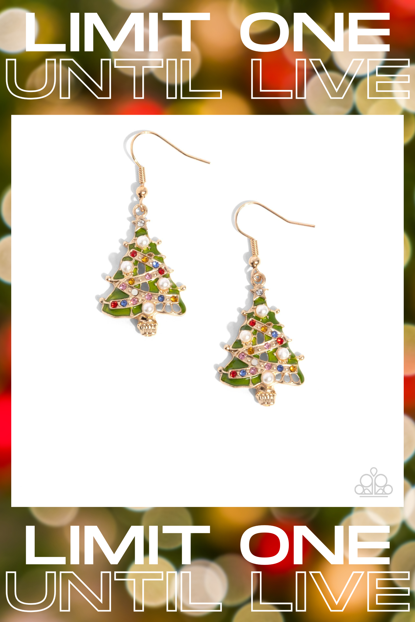 Paparazzi ~ O Christmas Tree - Multi Earrings