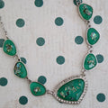 Paparazzi ~ Discreet Dazzle - Green Necklace